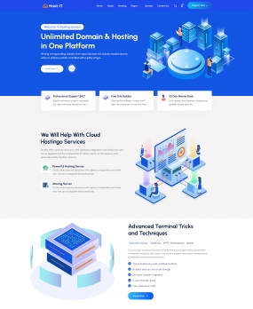 云计算域名托管服务公司网站模板